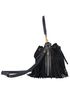 Medium Emmanuelle Fringe Bucket Bag, side view